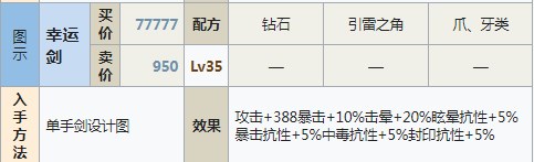 符文工房5幸运剑怎么做 符文工房5幸运剑制作方法分享图1