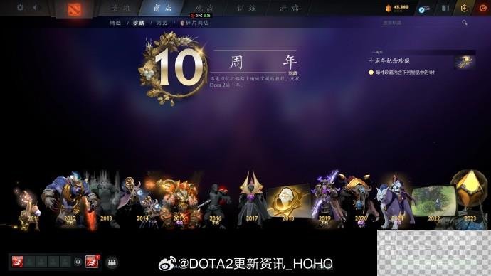 DOTA2十周年纪念珍藏全饰品详情图1