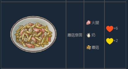 风来之国蘑菇意面怎么制作 风来之国蘑菇意面制作方法图1