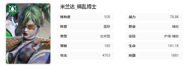 星际52区米兰达怎么样 米兰达角色技能属性介绍图1