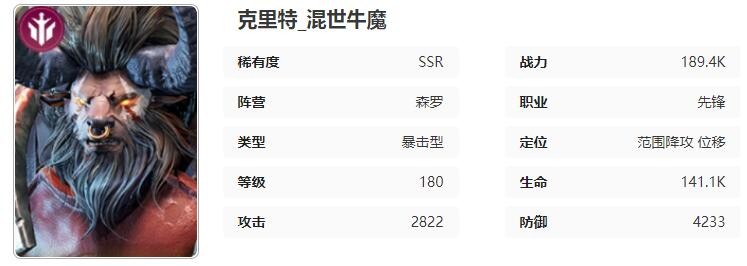 星际52区克里特怎么样 克里特角色技能属性介绍图1