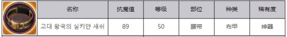 地下城与勇士：起源战争之王的绢丝腰带属性效果是什么 战争之王的绢丝腰带属性效果一览图1