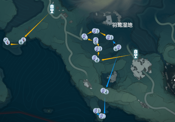 鸣潮紫晶簇采集路线 鸣潮紫晶簇速刷路线图一览图1