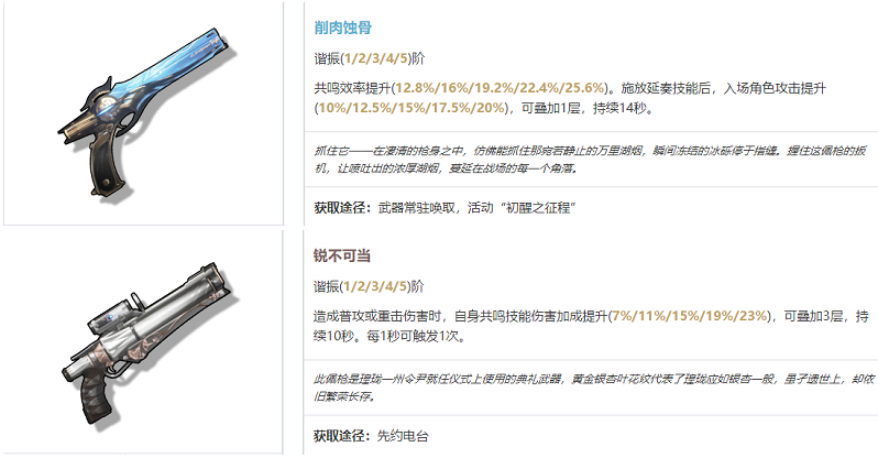 鸣潮莫特斐武器怎么选 鸣潮莫特斐武器选择建议图2