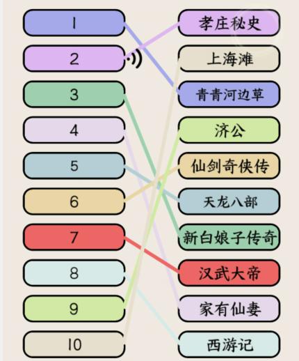 就我眼神好影视主题曲怎么过 听音乐片段连线对应电视剧通关攻略图1