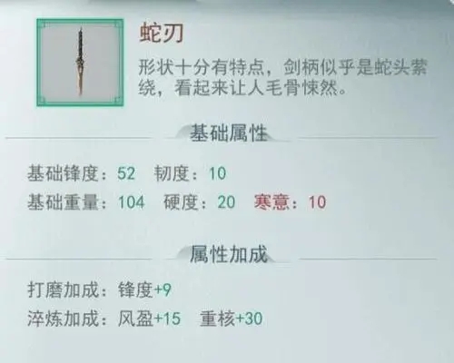 江湖悠悠蛇刃要怎么培养图1