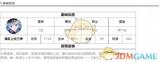 第七史诗光兰迪怎么样 海军上校兰蒂介绍一览图1