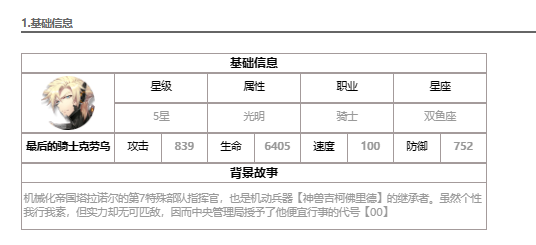 第七史诗最后的骑士克劳乌怎么样 第七史诗光宝马介绍图1