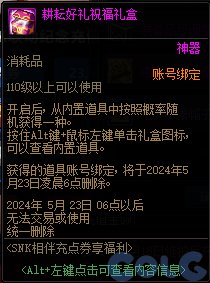 DNFSNK相伴充点券享福利活动攻略图8