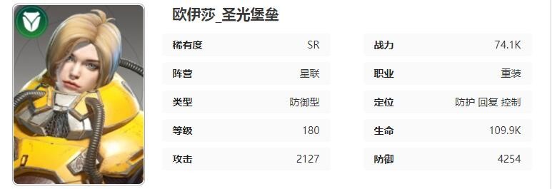 星际52区欧伊莎怎么样 欧伊莎角色技能属性介绍图1